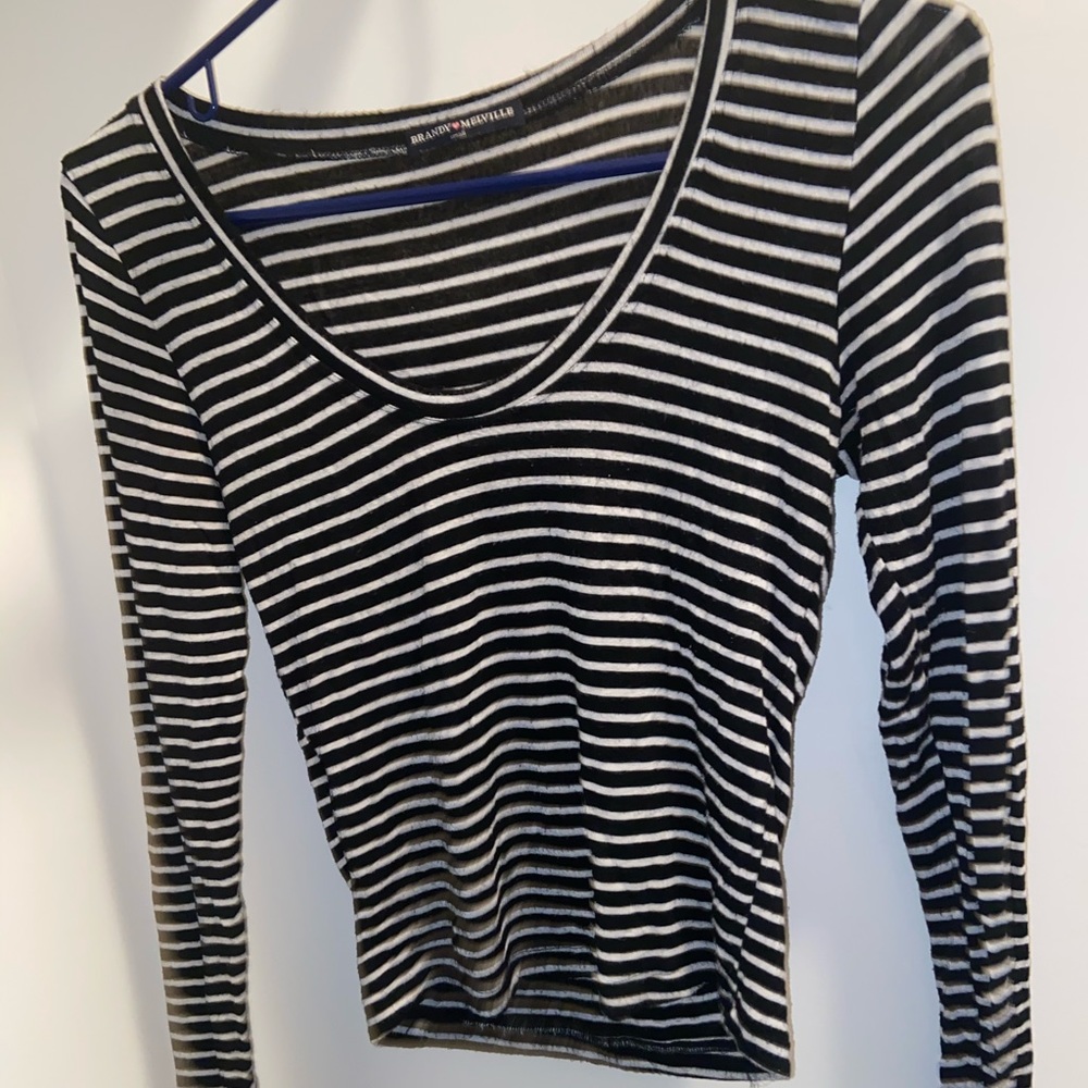 Brandy Melville Striped Long Sleeve Shirt